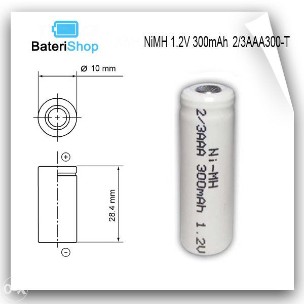 Baterija NiMH 2/3AAA 1.2V 300mAh HT