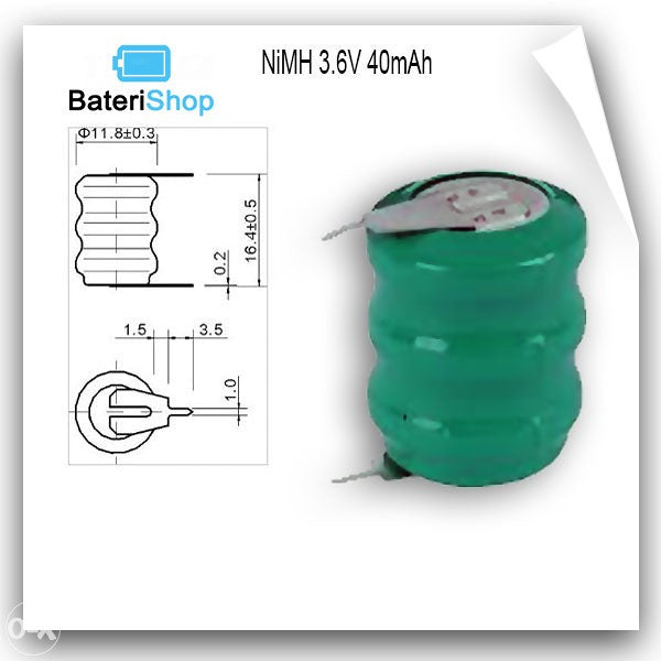 Baterija NiMH 3.6V 40mAh