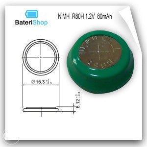 Baterija dugmetna NiMH R80H 1.2V 80mAh