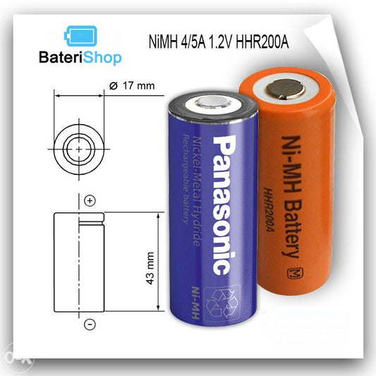 Baterija NiMH 4/5A 1.2V 2000mAh BK200A Panasonic