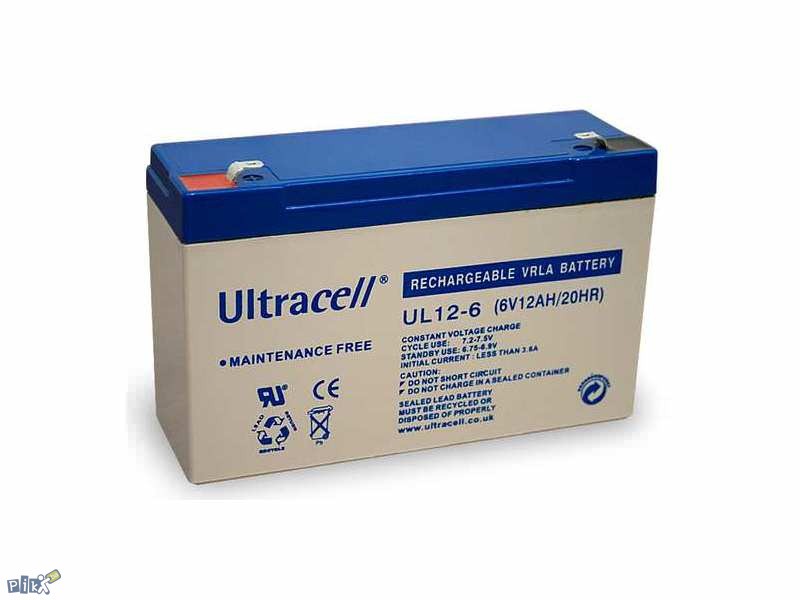 Baterija Ultracell UL12-6 6V 12Ah