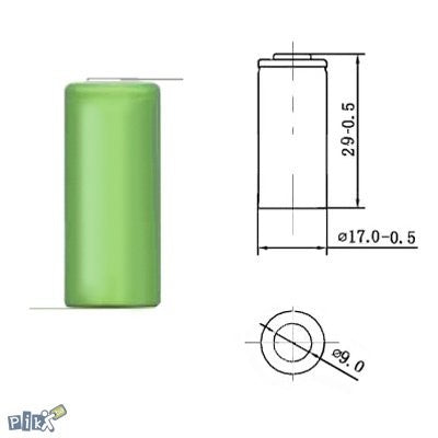 Industrijska baterija VIPOW 2/3A 1000 1.2V