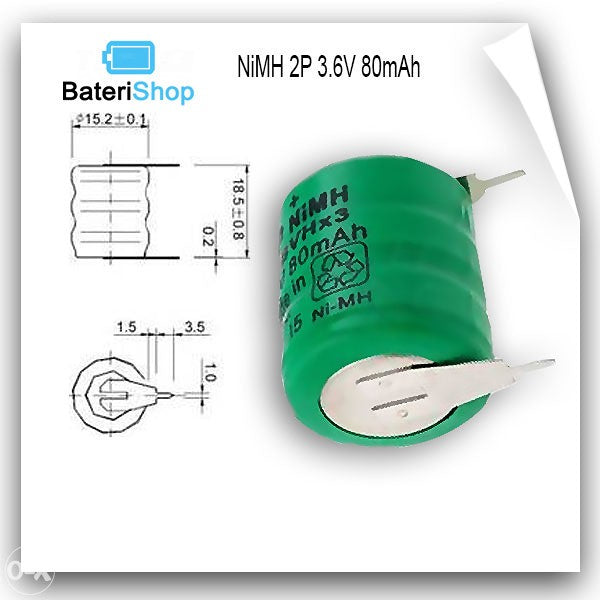 Mem bat za fiskalnu kasu GALEB NiMH 2P 3.6V 80mAh