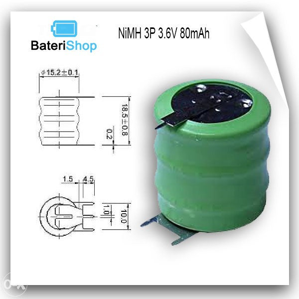 Memorijska baterija za fiskalnu kasu EI 3P 3.6V 80mAh